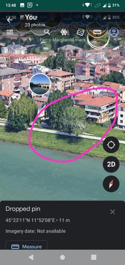 Vicino Al Prato Della Valle Intero Appartamento Parcheggio Facile Di Fronte Padova Ngoại thất bức ảnh