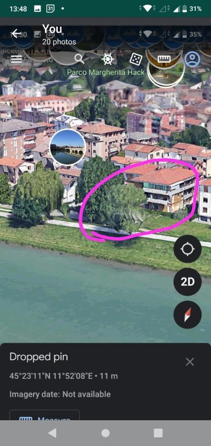 Vicino Al Prato Della Valle Intero Appartamento Parcheggio Facile Di Fronte Padova Ngoại thất bức ảnh